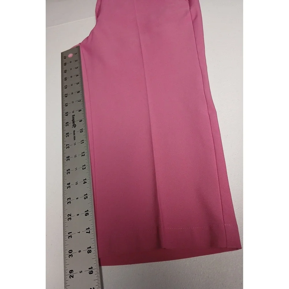 Pebble Beach Dry-Luxe Performance Pink‎ Golf Capri Womens 12 Bermuda Stretch